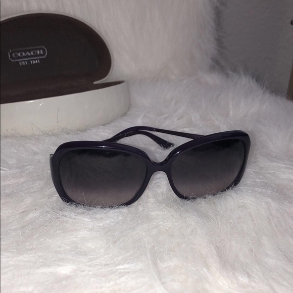 COPY - Authentic Coach purple signature sunglasses. - Picture 2 of 6